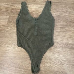 Olive Green Bodysuit